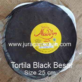 Tortilla Hitam Besar Size 25 cm